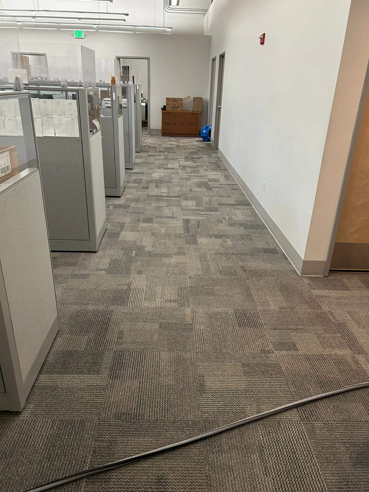 Clean interior surface after professional cleaning