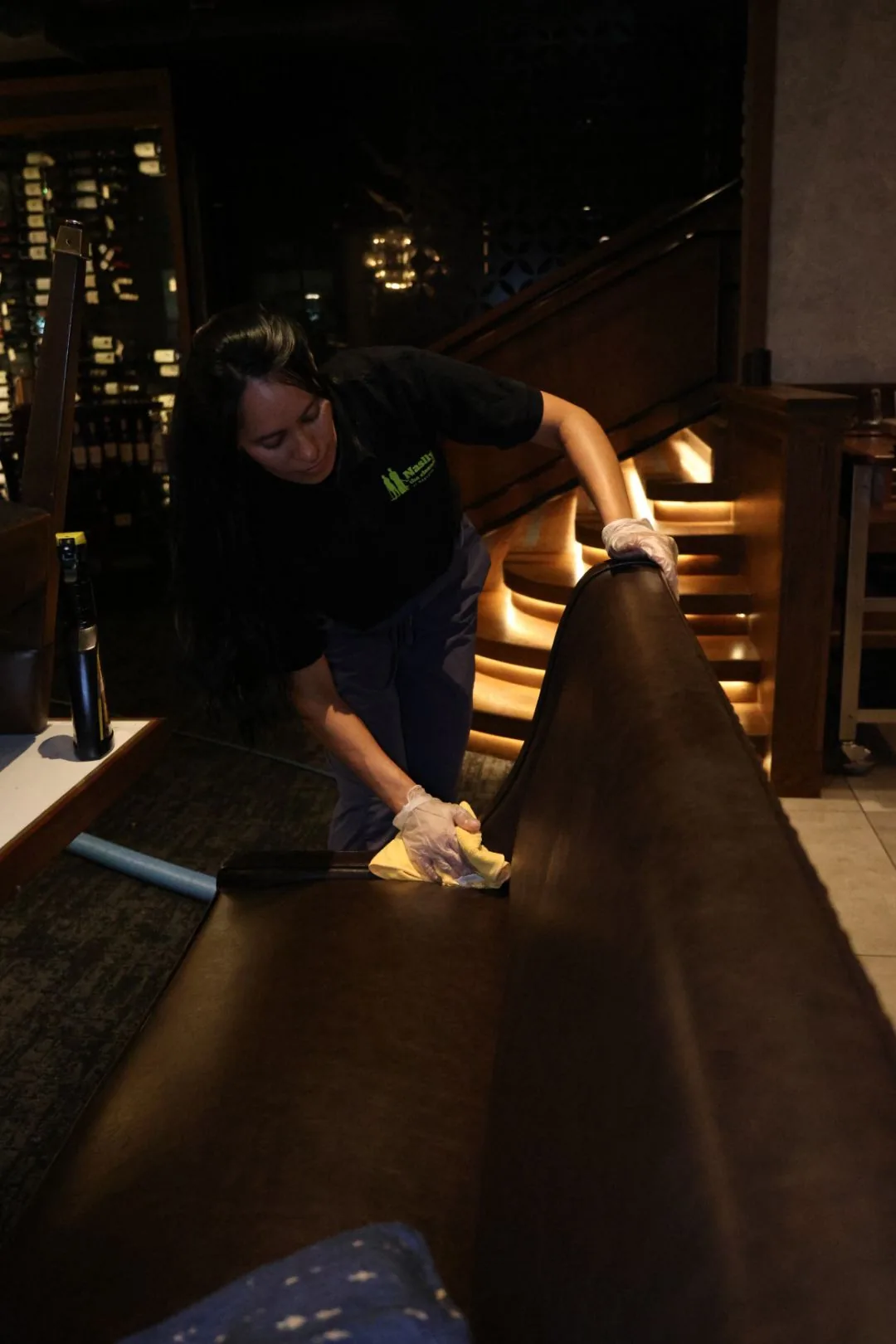 Fogo de Chão booth cleaning