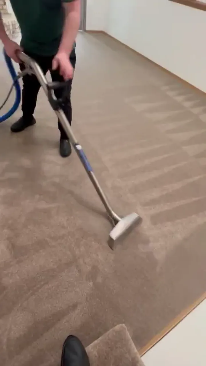 Video preview of residential carpet extraction cleaning