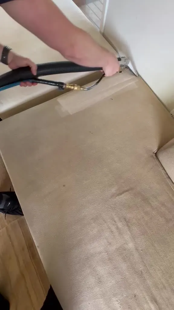 Video preview of sectional sofa upholstery deep cleaning