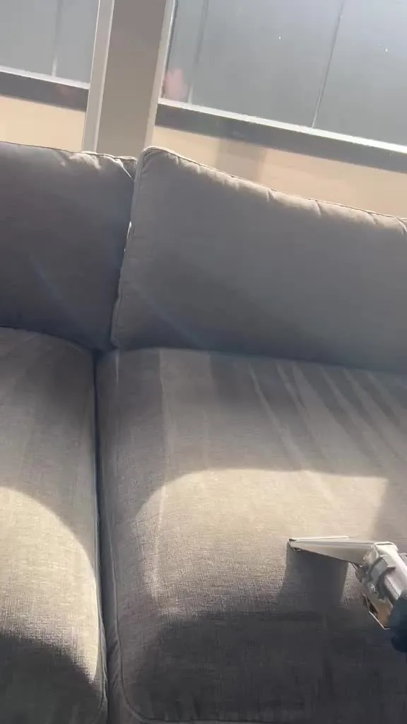Video preview of professional sofa upholstery cleaning